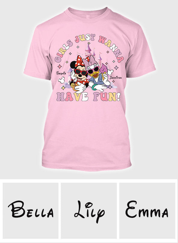 Personalized Girls Just Wanna Have Fun T-shirt & Hoodie for Kids T-shirt & Hoodie GradoCreations