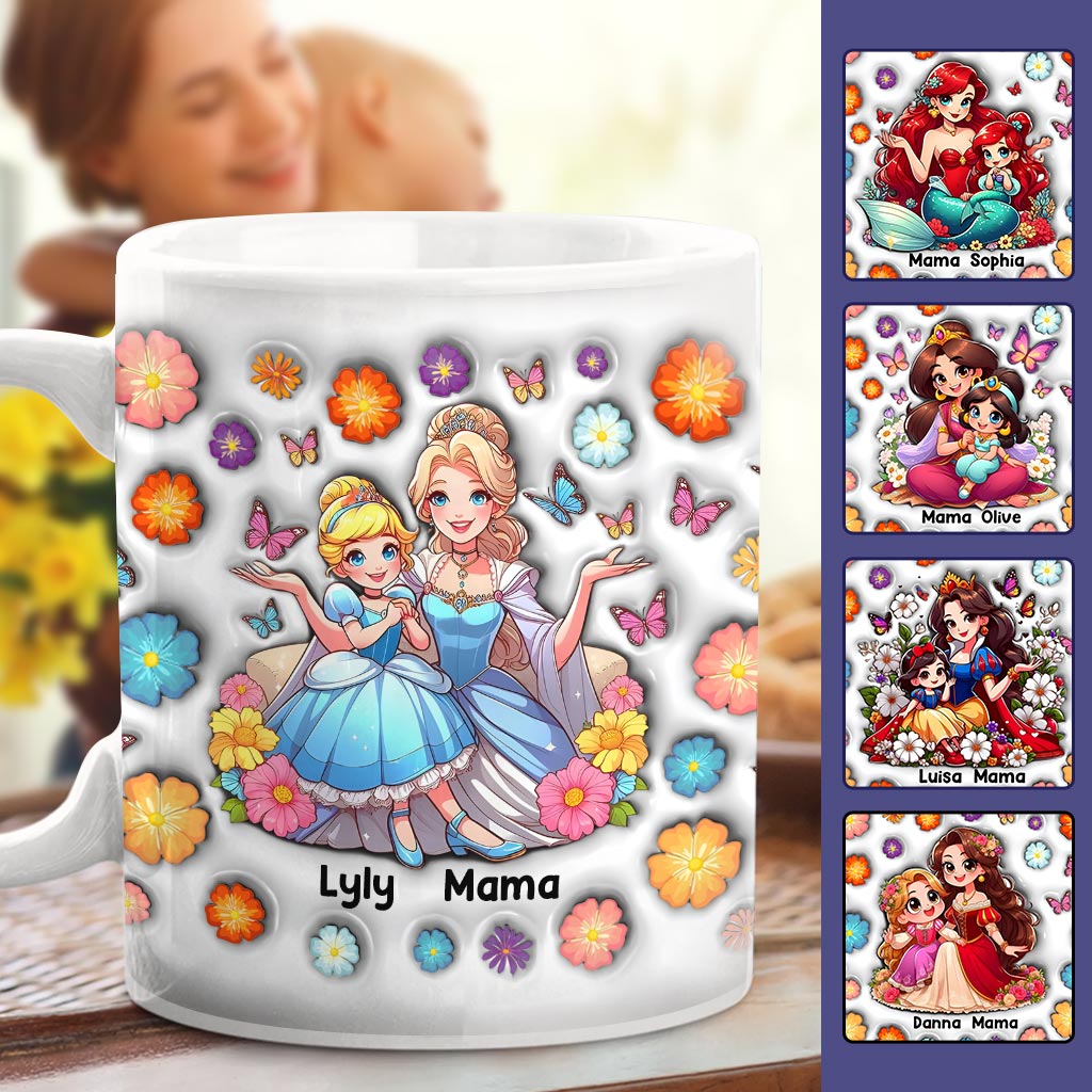 Personalized Mother-Daughter Mouse Mug Custom Name Gift Mug GradoCreations