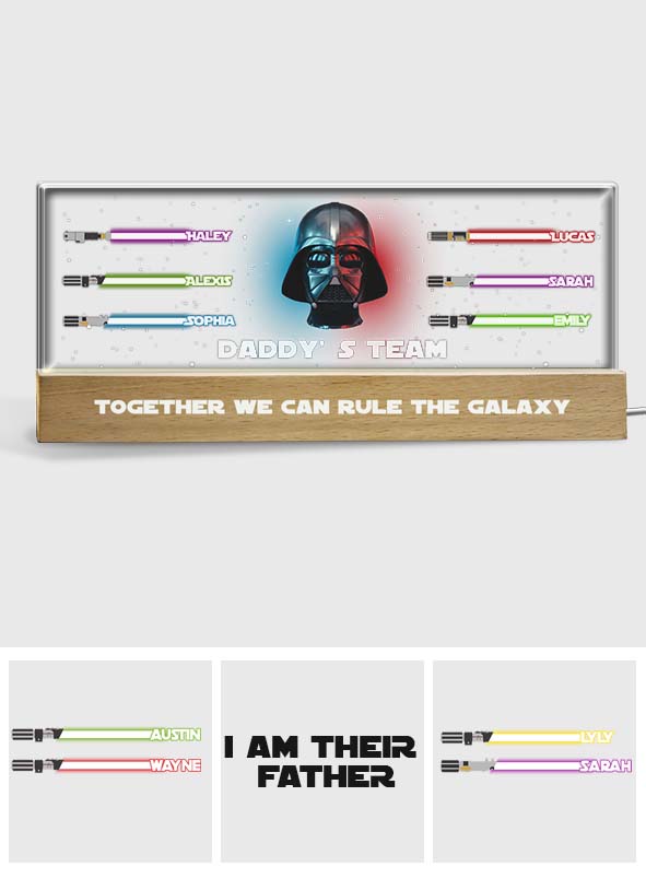 Personalized LED Night Light - Custom Star Wars Gift for Dad Custom LED Night Light GradoCreations