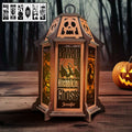 Personalized Laser Cut Wooden Lantern Gift for Halloween Laser Cut Lantern GradoCreations