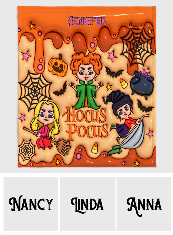 Personalized Hocus Pocus Blanket Custom Name Gift for Halloween Blanket GradoCreations