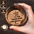 Personalized Engraved Whiskey Glass Custom Love Message Gift Engraved Whiskey Glass GradoCreations