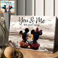 Personalized Couple Beach Scene Canvas Vintage Art Gift Canvas And Poster GradoCreations