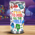 Personalized Tumbler It's Ok To Feel All The Feels Gift for Kids Tumbler GradoCreations