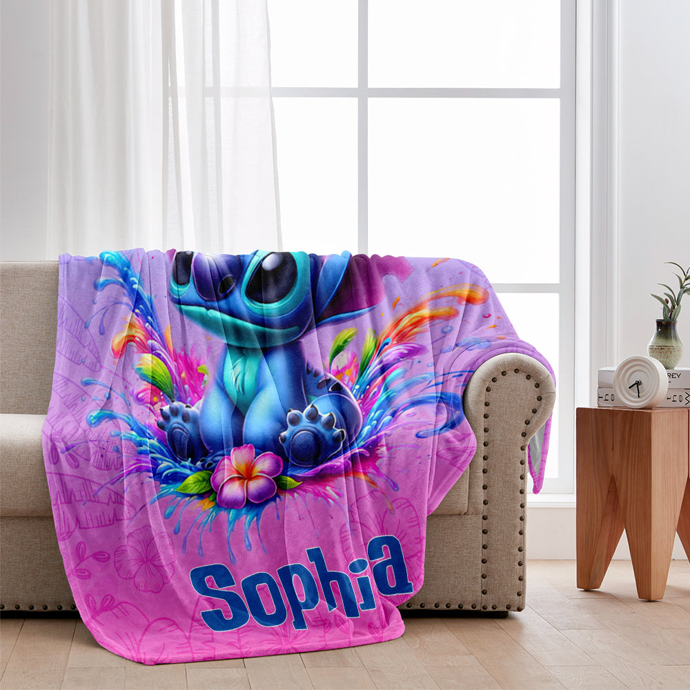 Personalized Ohana Blanket Custom Name Gift for Kids Blanket GradoCreations