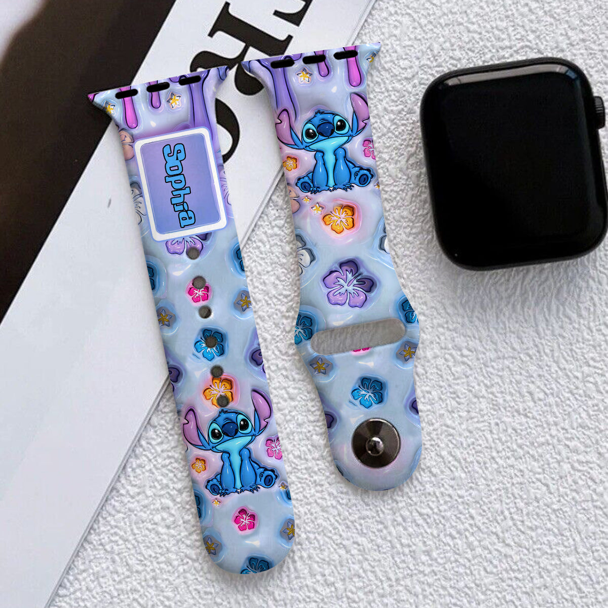Personalized Ohana Apple Watch Band Custom Name Gift Apple Watch Band GradoCreations