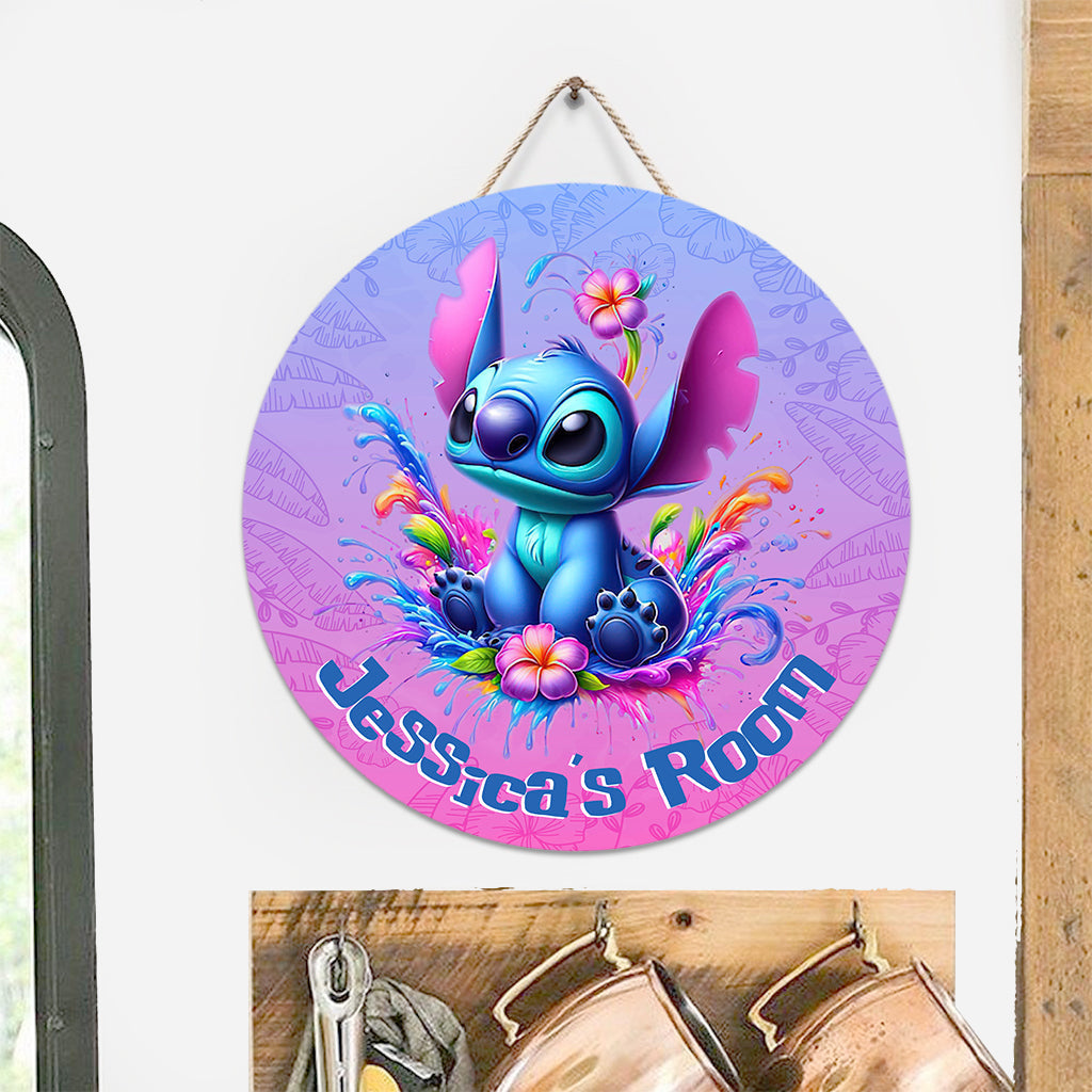 Personalized Round Wood Sign with Name Custom Gift for Kids Round Wood Sign GradoCreations