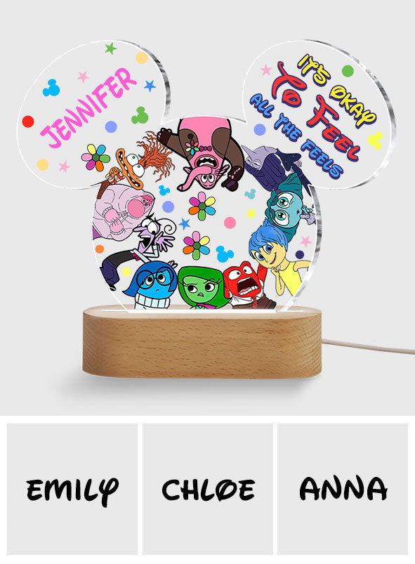 Personalized Acrylic Shaped Light Plaque Custom Name Gift Shaped Plaque Light Base GradoCreations