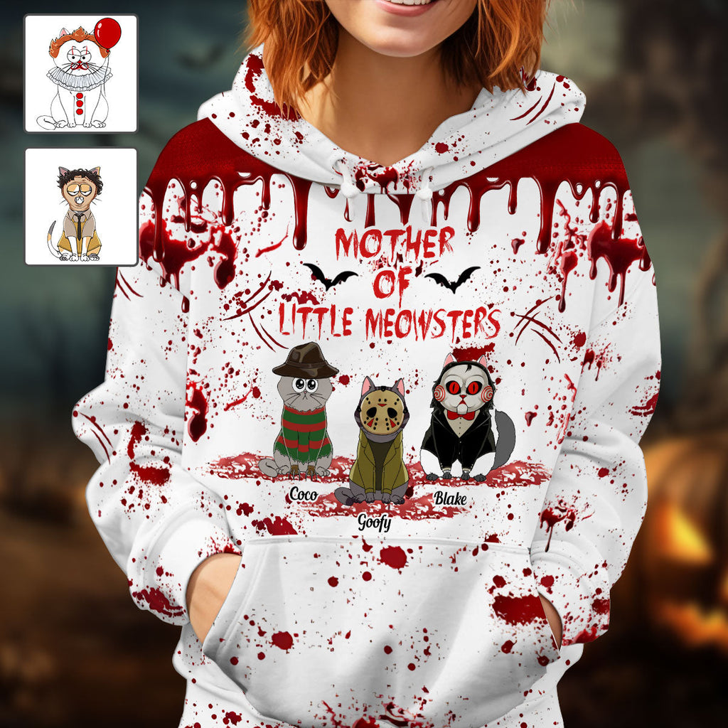 Personalized Cat Themed All-Over Print Shirt for Cat Lovers All Over Shirt GradoCreations