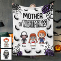 Personalized Mother Blanket with Nightmare Characters for Halloween Blanket GradoCreations