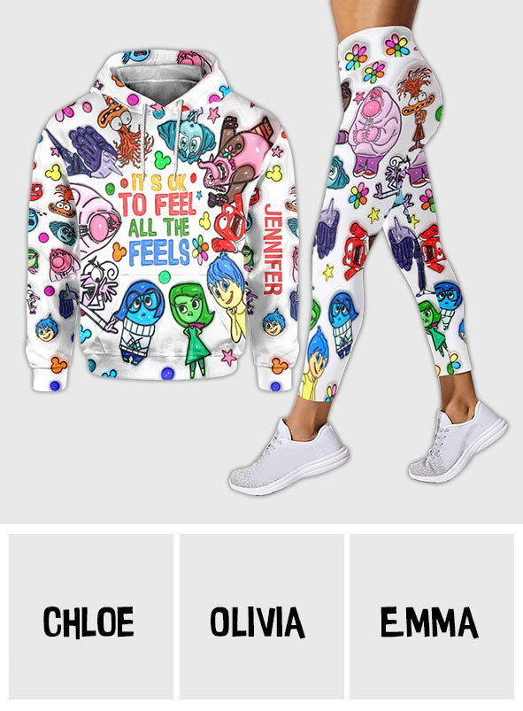 Personalized Hoodie & Leggings Set Custom Name Gift for Kids Hoodie & Leggings GradoCreations