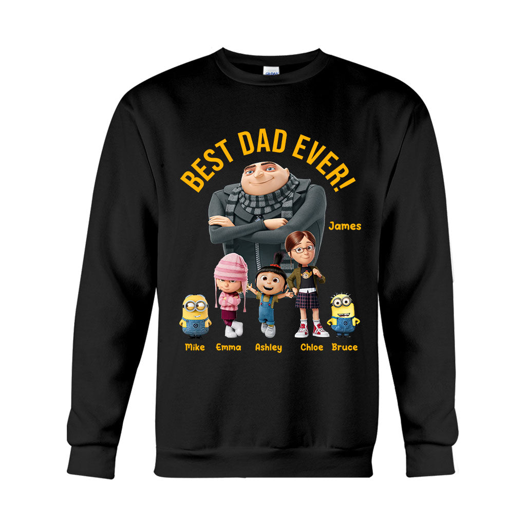 Personalized Best Dad Ever T-shirt & Hoodie Gift for Father's Day T-shirt & Hoodie GradoCreations