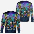 Personalized Welcome Foolish Mortals All Over Shirt for Halloween All Over Shirt GradoCreations