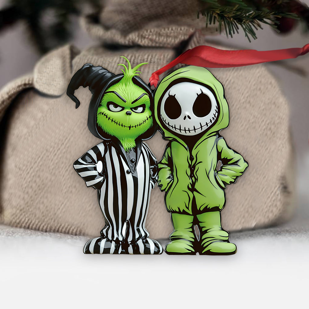 Personalized Grinch & Nightmare Before Christmas Ornament Gift Ornament GradoCreations