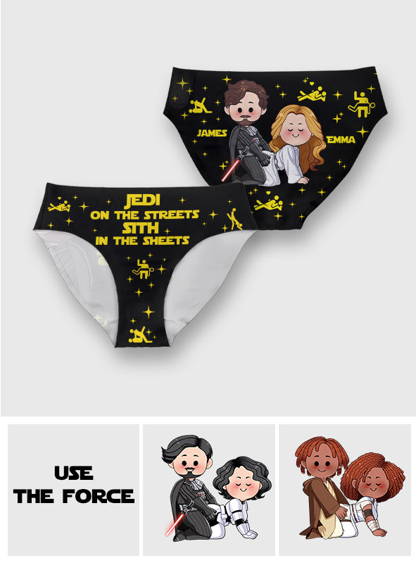 Personalized Jedi Sith Women's Briefs Custom Name Gift Women Briefs GradoCreations