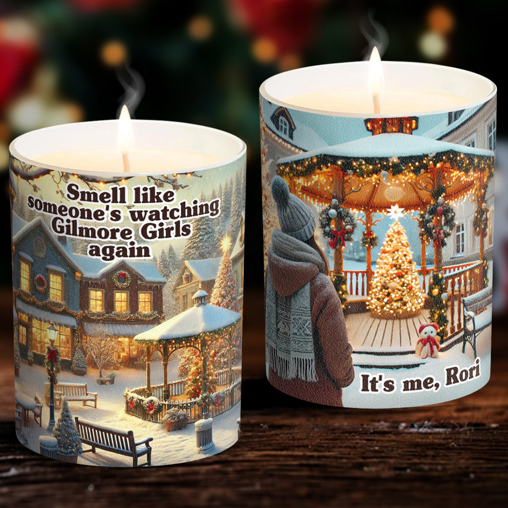 Personalized Scented Candle with Wooden Lid for Fans of Gilmore Girls Candle With Wooden Lid GradoCreations