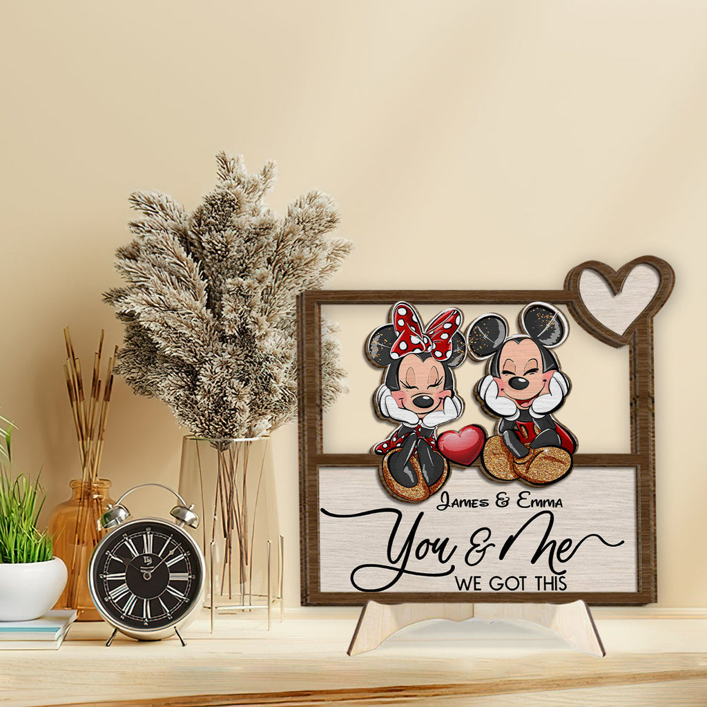 Personalized Mickey Mouse Ears Wood Sign Custom Name Gift 2 Layered Wood Sign GradoCreations