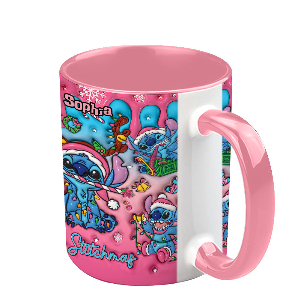 Personalized Ohana Accent Mug Christmas Gift for Mom Accent Mug GradoCreations