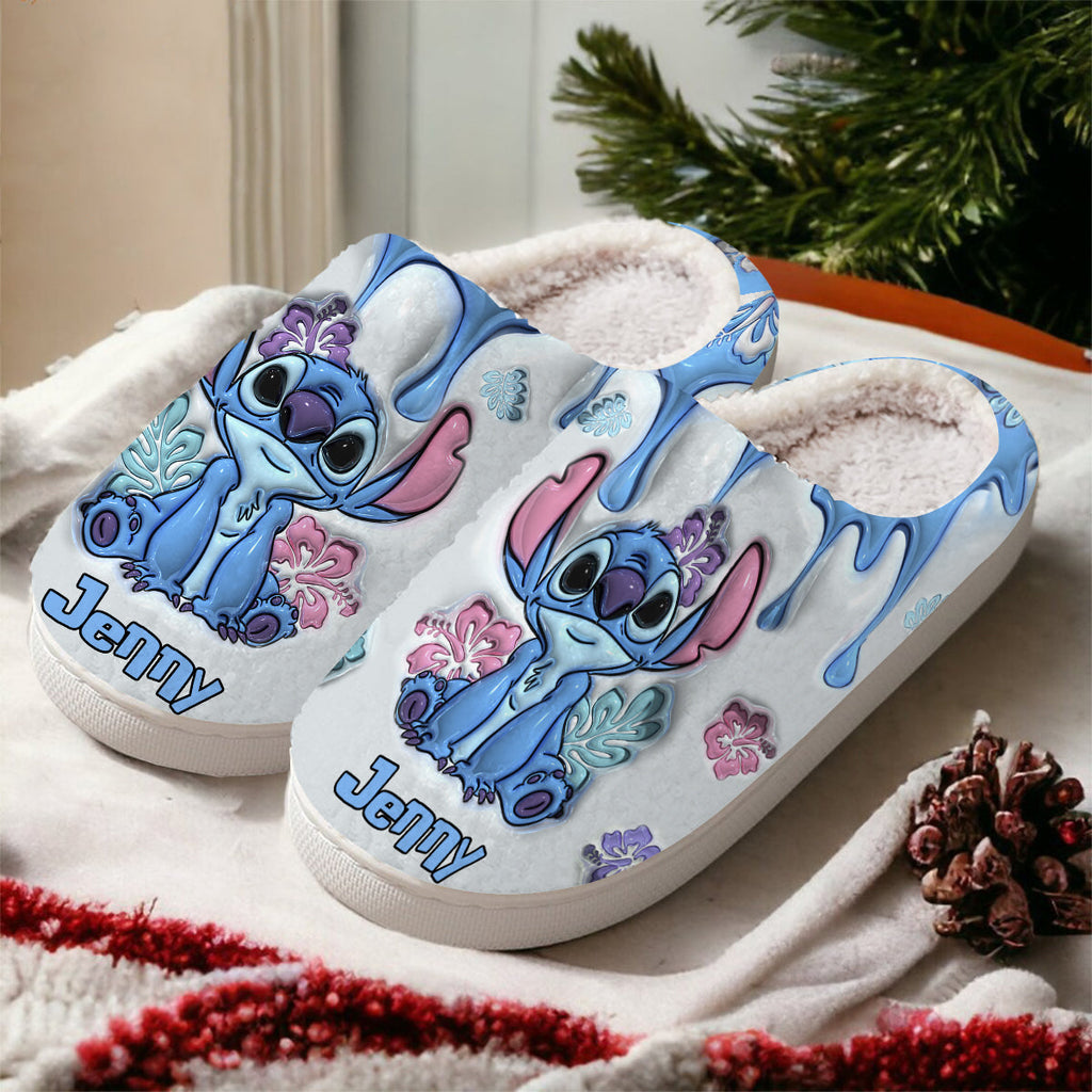 Personalized Ohana Slippers Custom Name Gift for Family Slippers GradoCreations