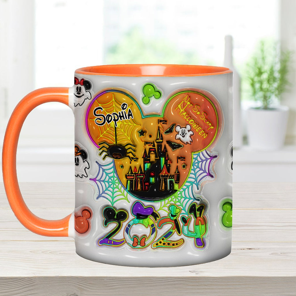 Personalized Halloween Mouse Accent Mug with Custom Name for Kids Accent Mug GradoCreations