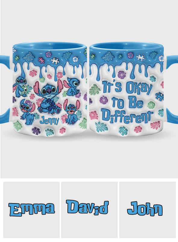Personalized Autism Awareness Accent Mug Custom Name Gift Accent Mug GradoCreations