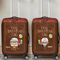 Personalized Adventure Luggage Cover Custom Name Travel Gift Luggage Cover GradoCreations