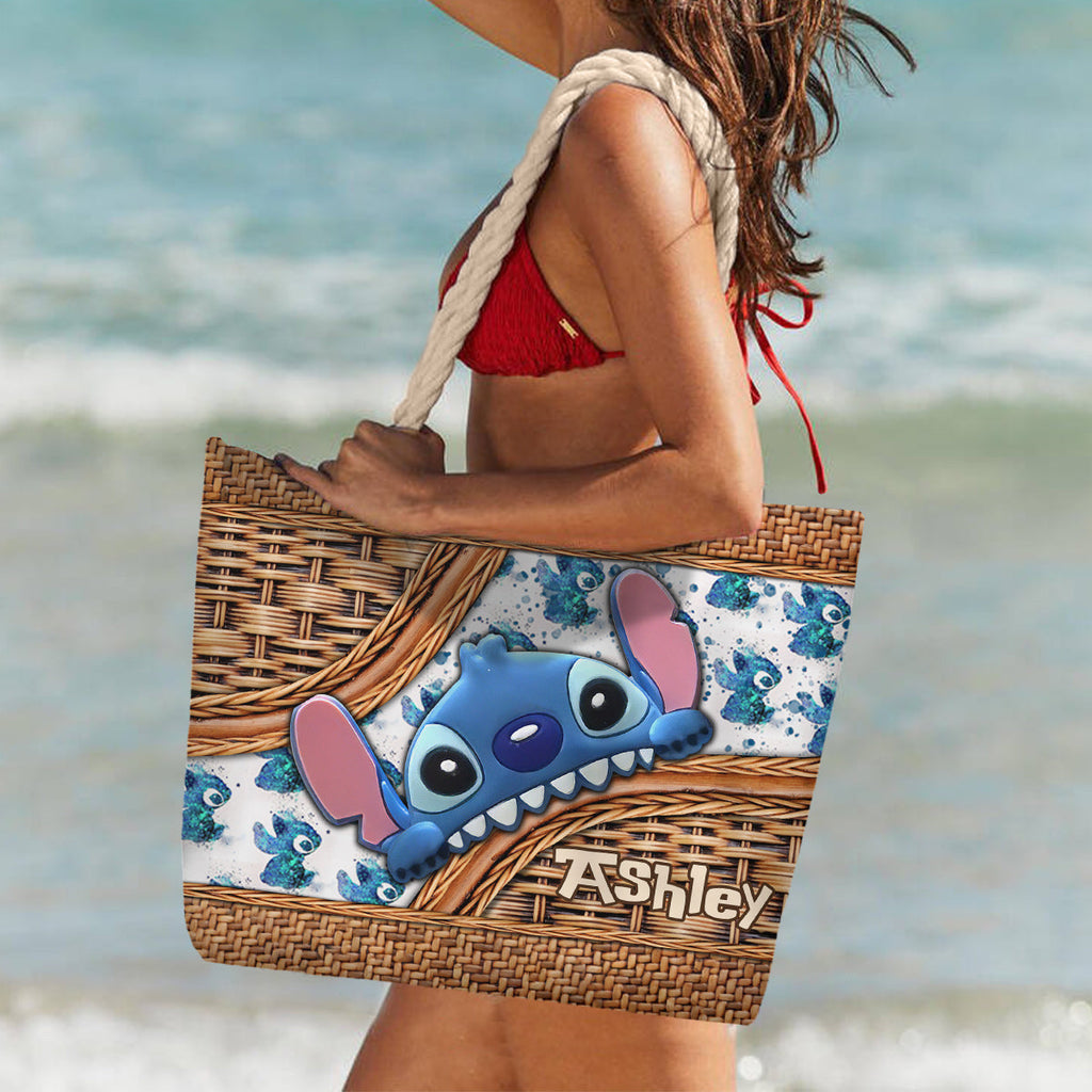 Personalized Canvas Beach Bag with Custom Design for Beach Day Beach Bag GradoCreations