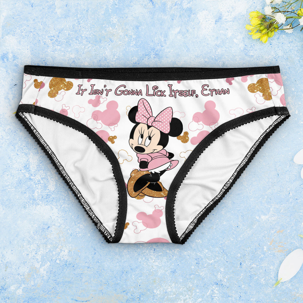 Personalized Women's Briefs with Lace Border and Design Lace Border Women Briefs GradoCreations