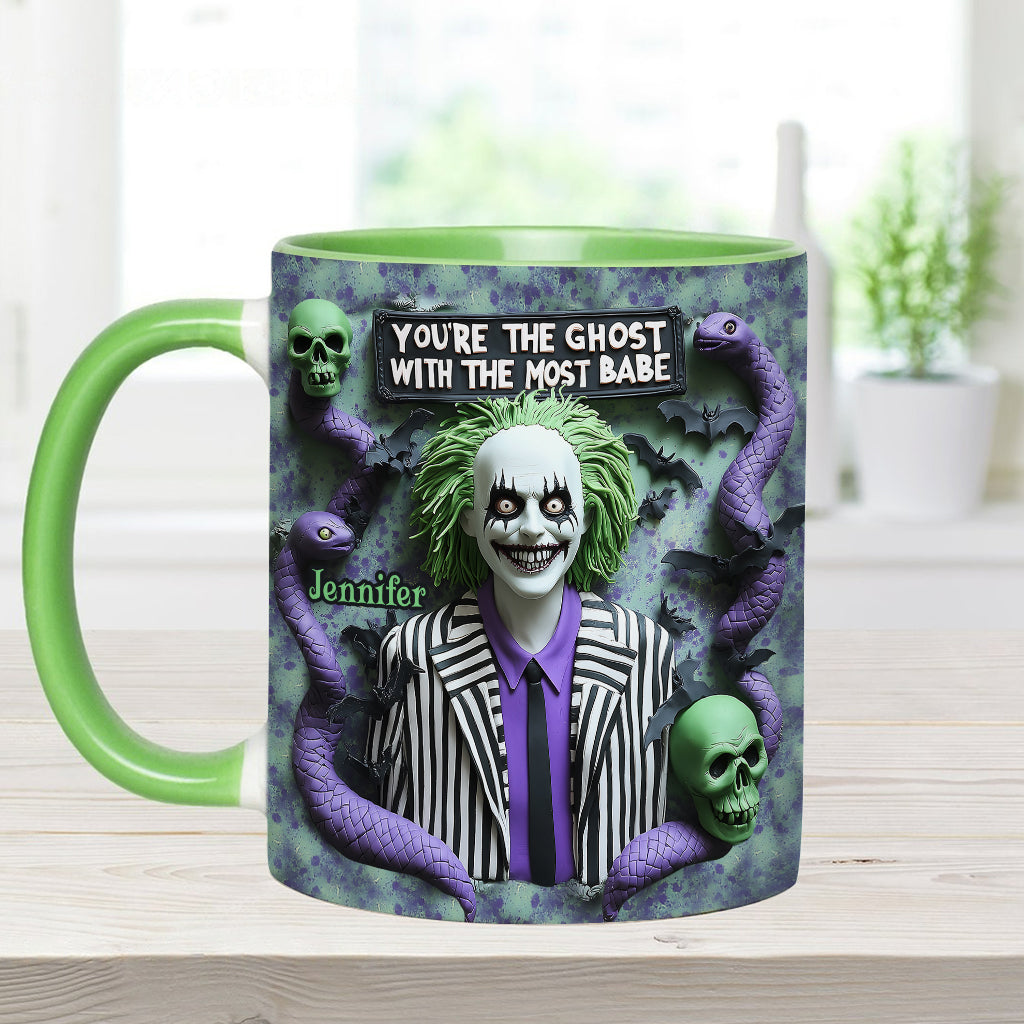 Personalized Accent Mug You're The Ghost With The Most Gift Accent Mug GradoCreations