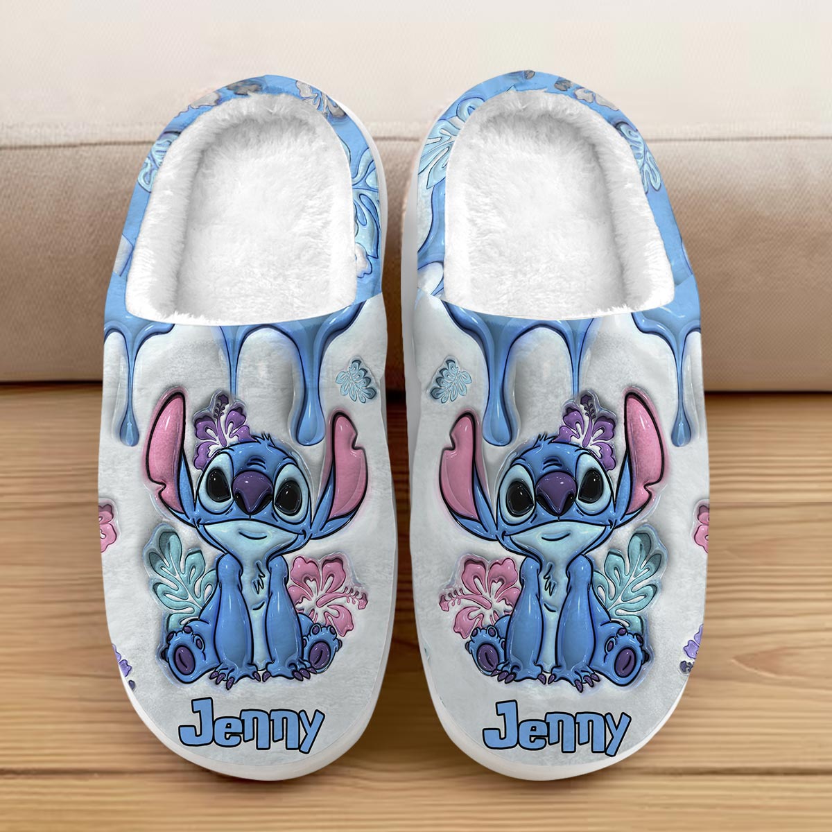 Personalized Ohana Slippers Custom Name Gift for Family Slippers GradoCreations