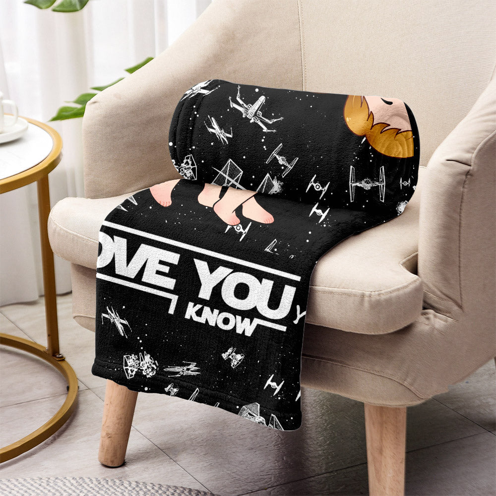 Personalized I Love Your Butt Blanket Custom Name Gift for Couples Blanket GradoCreations