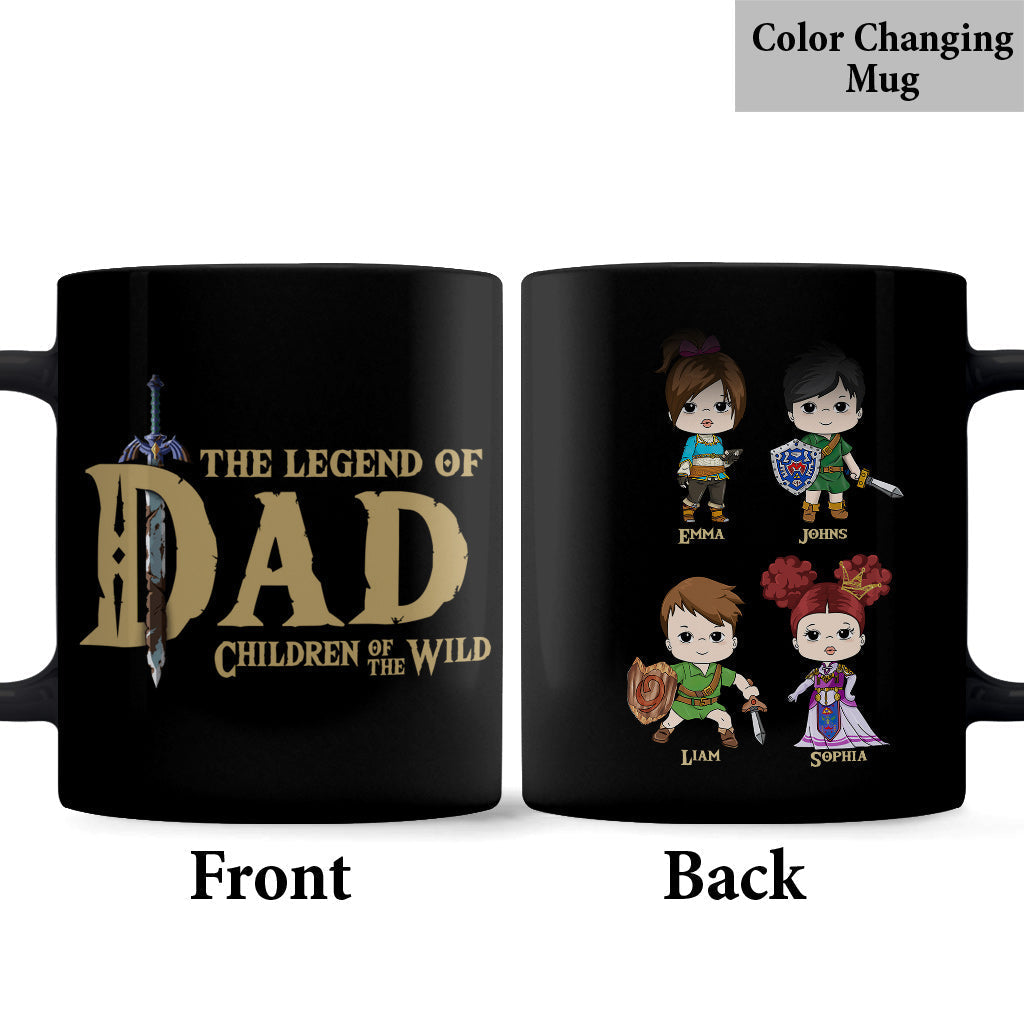 Personalized Legend of Dad Mug Custom Names Gift for Dad Mug GradoCreations