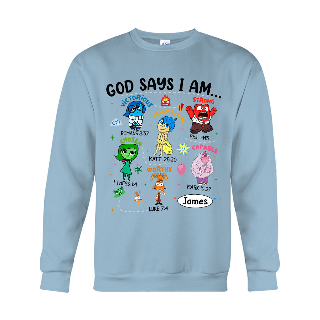 Personalized God Says I Am T-shirt & Hoodie for Kids T-shirt & Hoodie GradoCreations