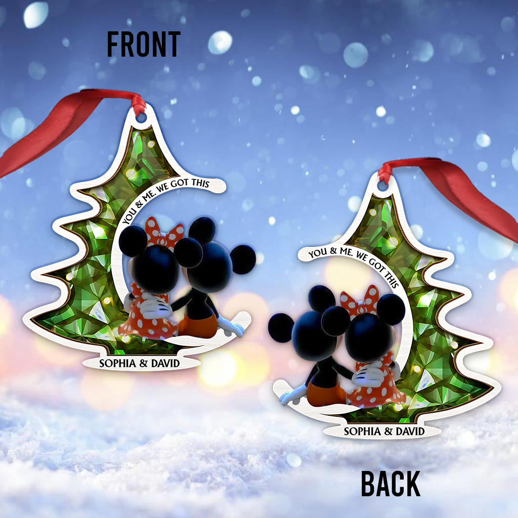Personalized Mouse Christmas Ornament Custom Name Gift Ornament GradoCreations