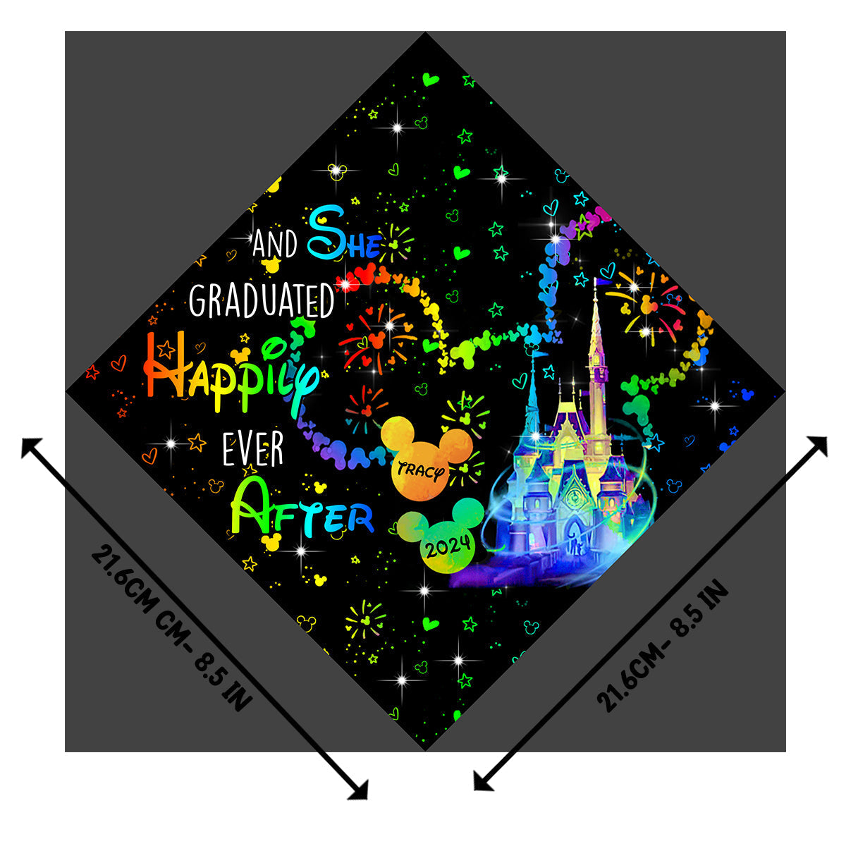 Personalized Graduation Cap Topper Custom Design Gift for Her Cap Topper GradoCreations