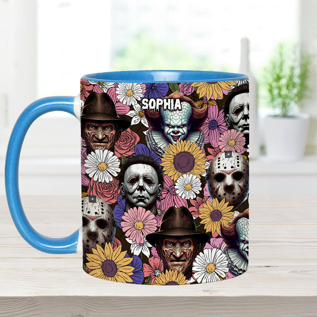 Personalized Horror Movie Accent Mug with Custom Name Gift Accent Mug GradoCreations