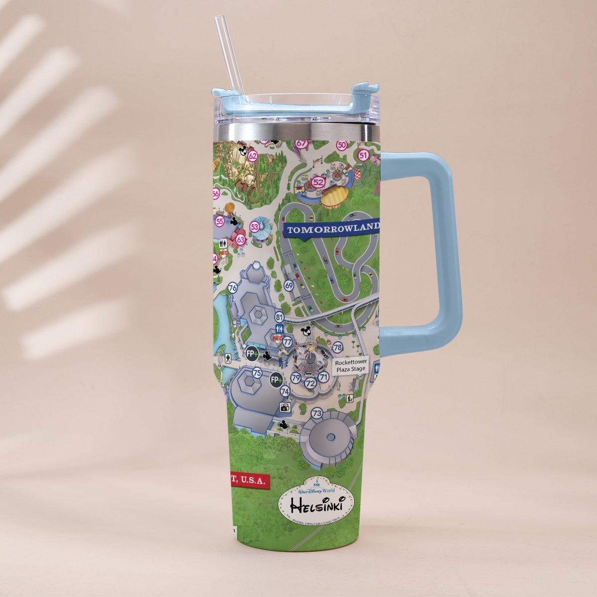 Personalized Magic Kingdom Mouse Tumbler with Handle | Unique Gift Tumbler With Handle GradoCreations