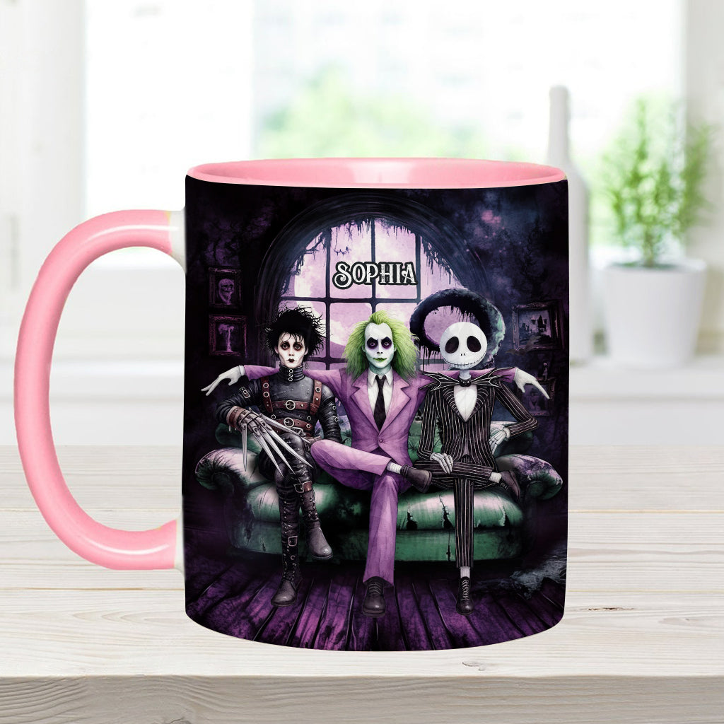 Personalized Accent Mug with Custom Name for Halloween Gift Accent Mug GradoCreations