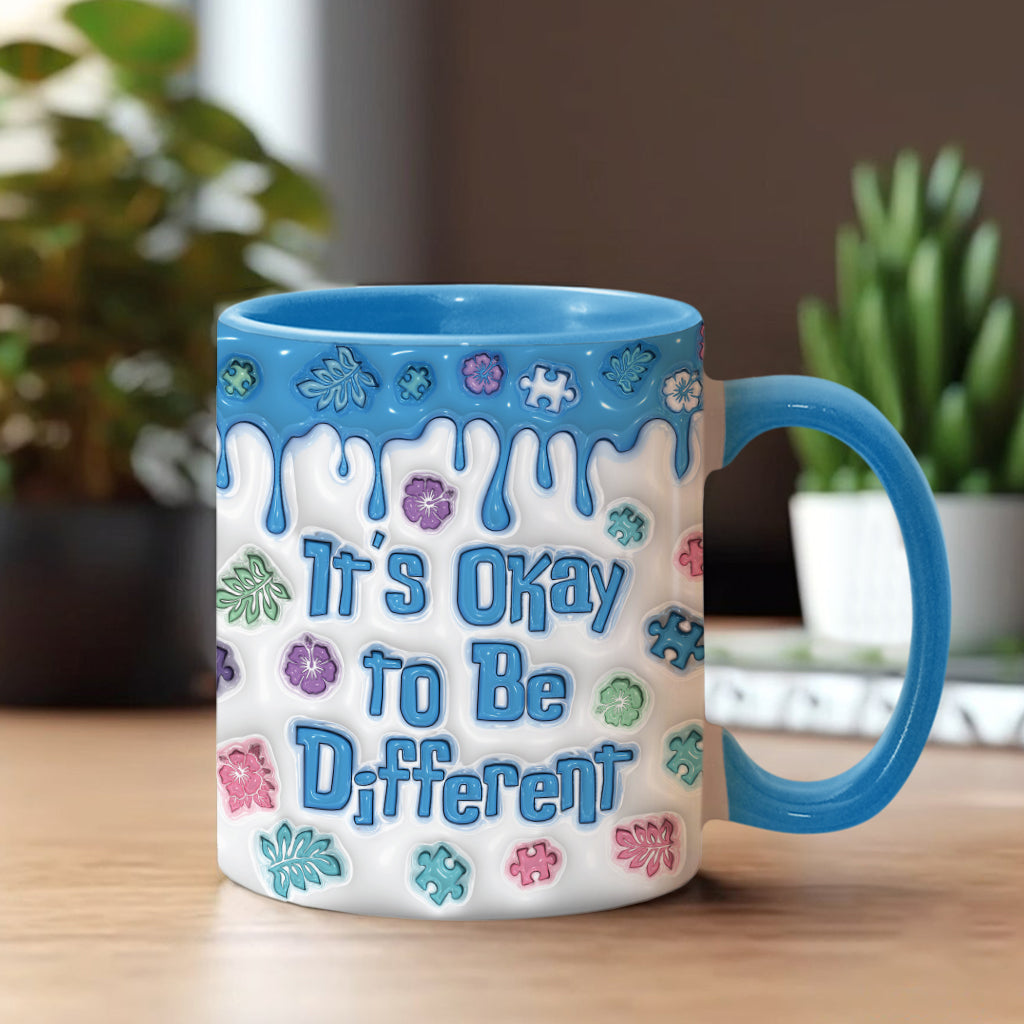 Personalized Autism Awareness Accent Mug Custom Name Gift Accent Mug GradoCreations