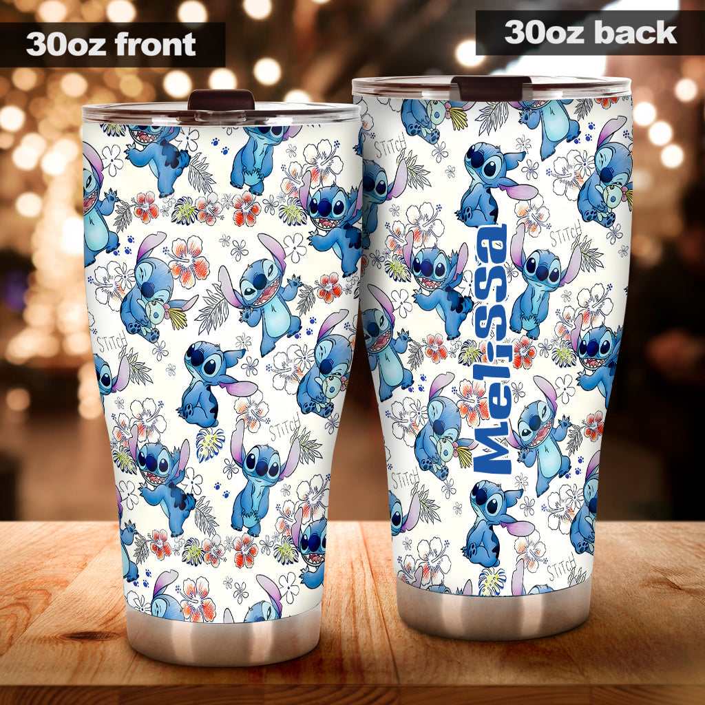Personalized Ohana Tumbler Custom Name Summer Vibes Gift Tumbler GradoCreations