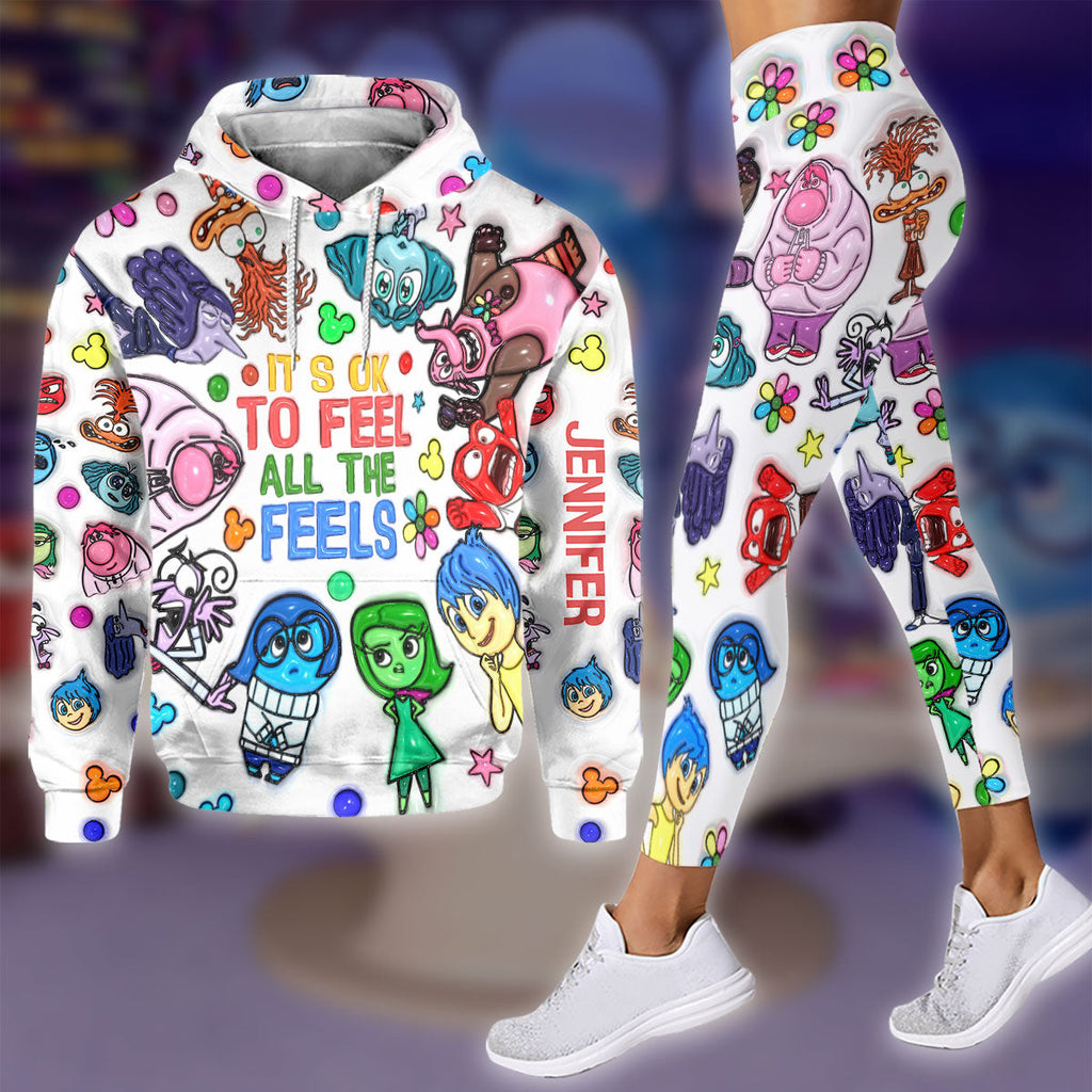 Personalized Hoodie & Leggings Set Custom Name Gift for Kids Hoodie & Leggings GradoCreations