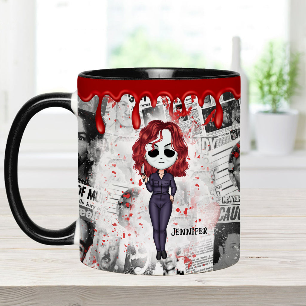 Personalized Accent Mug with Unique True Crime Design Accent Mug GradoCreations