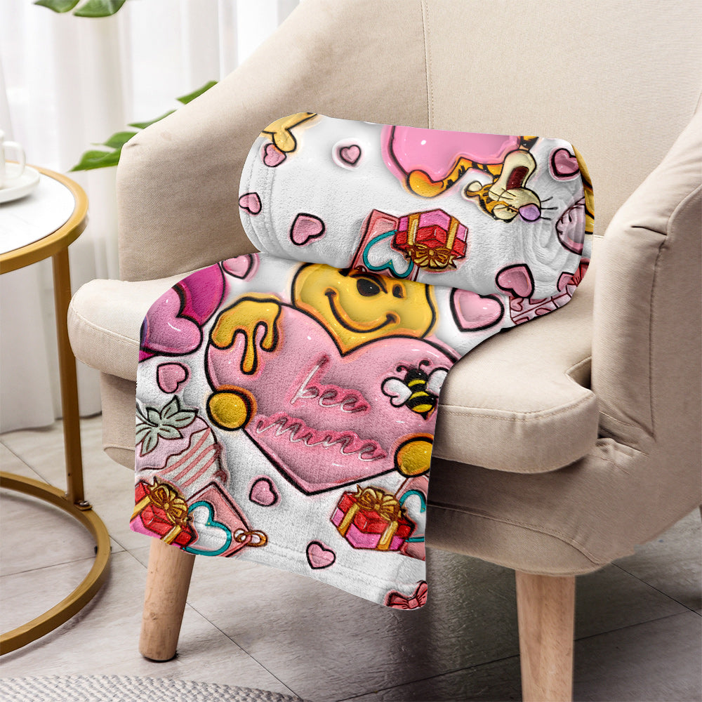 Personalized Winnie the Pooh Mouse Blanket Unique Gift for Loved Ones Blanket GradoCreations
