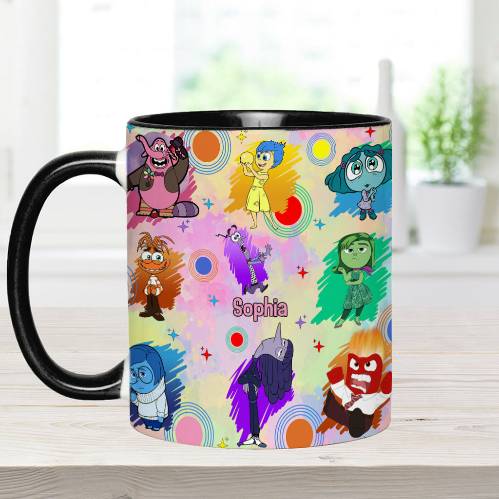 Personalized Accent Mug with Emotions Design Gift for Friends Accent Mug GradoCreations