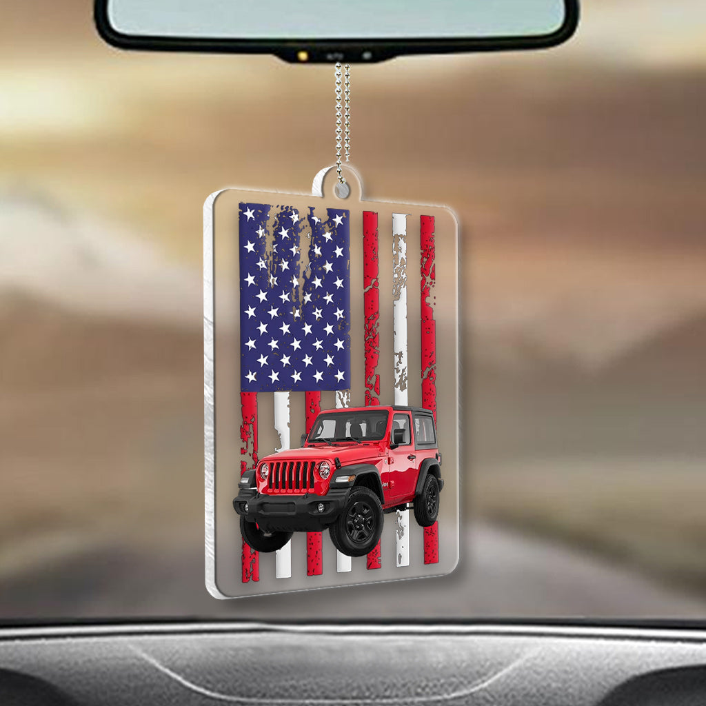 Personalized Acrylic Car Ornament Custom Design Gift Idea One-sided Car Ornament GradoCreations