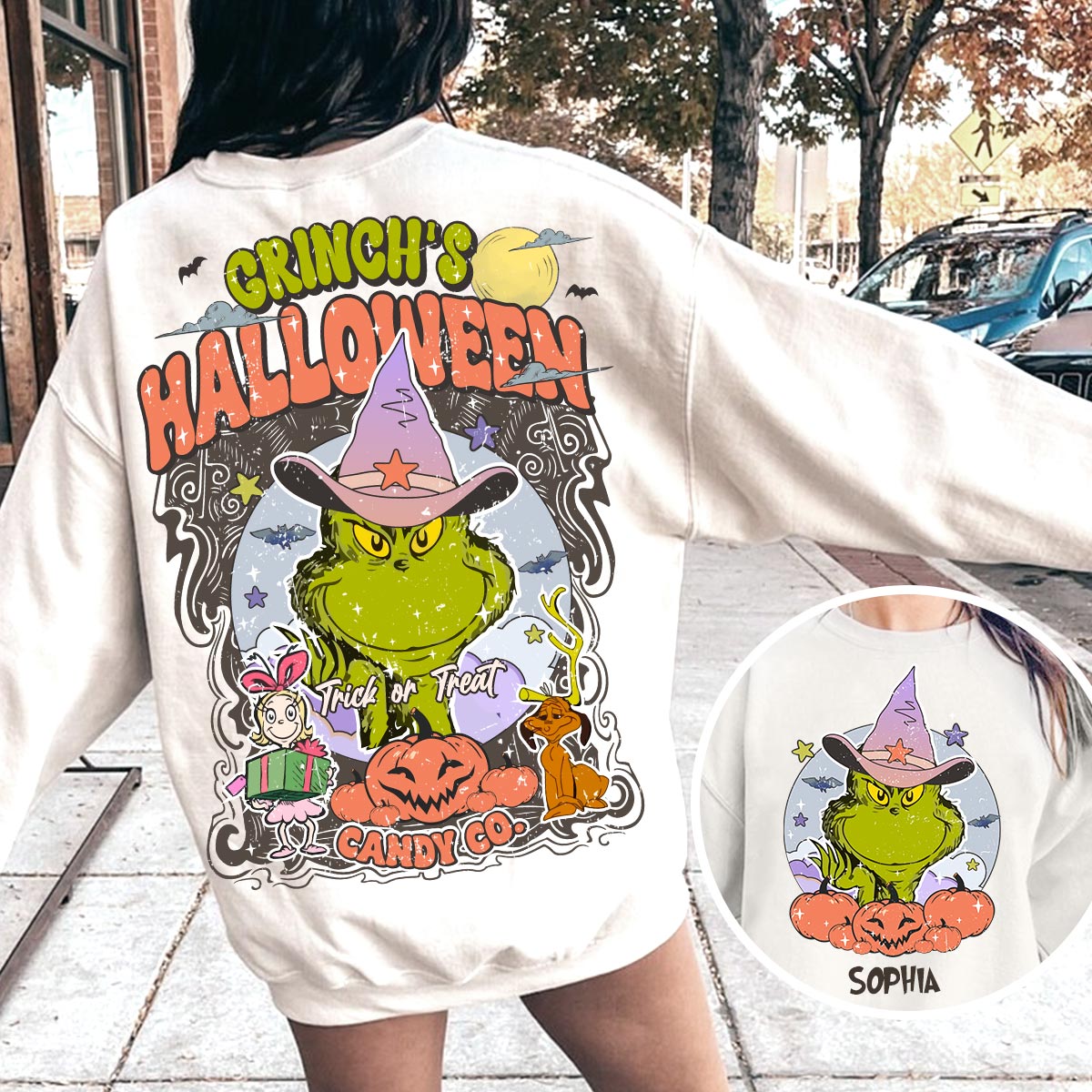 Personalized Grinch Halloween All Over Shirt Fun Costume Gift All Over Shirt GradoCreations