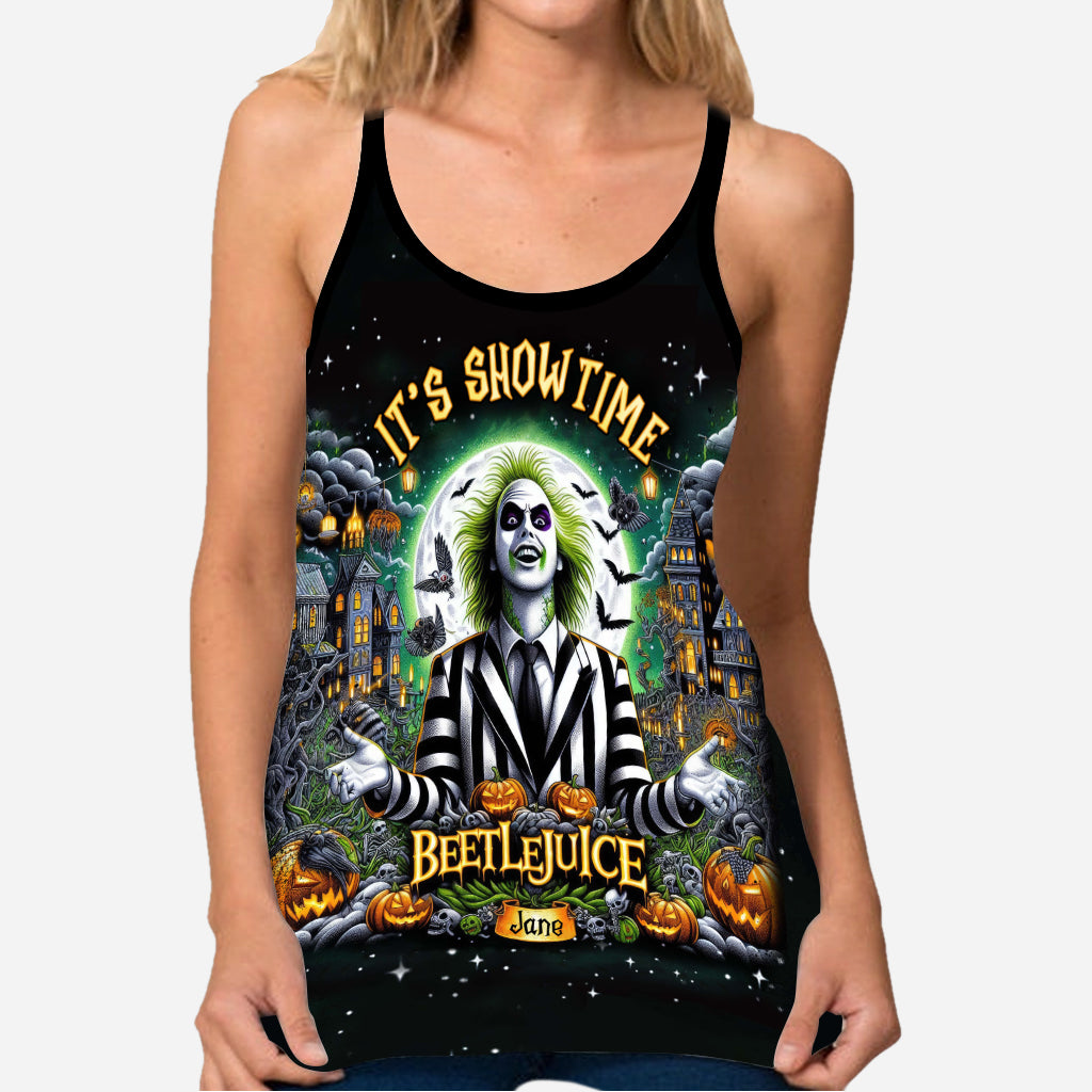 Personalized Halloween Cross Tank Top Custom Name Gift Idea Cross Tank Top GradoCreations