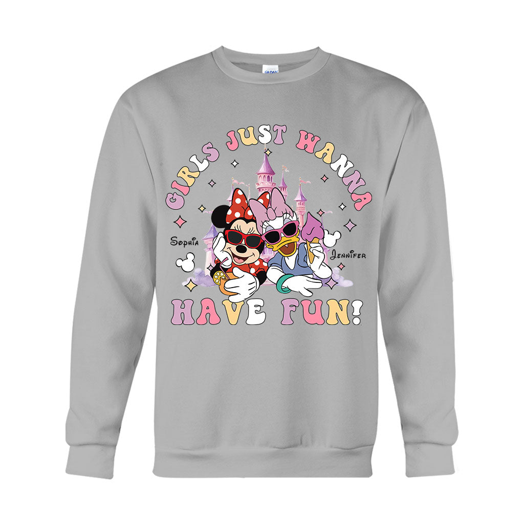 Personalized Girls Just Wanna Have Fun T-shirt & Hoodie for Kids T-shirt & Hoodie GradoCreations