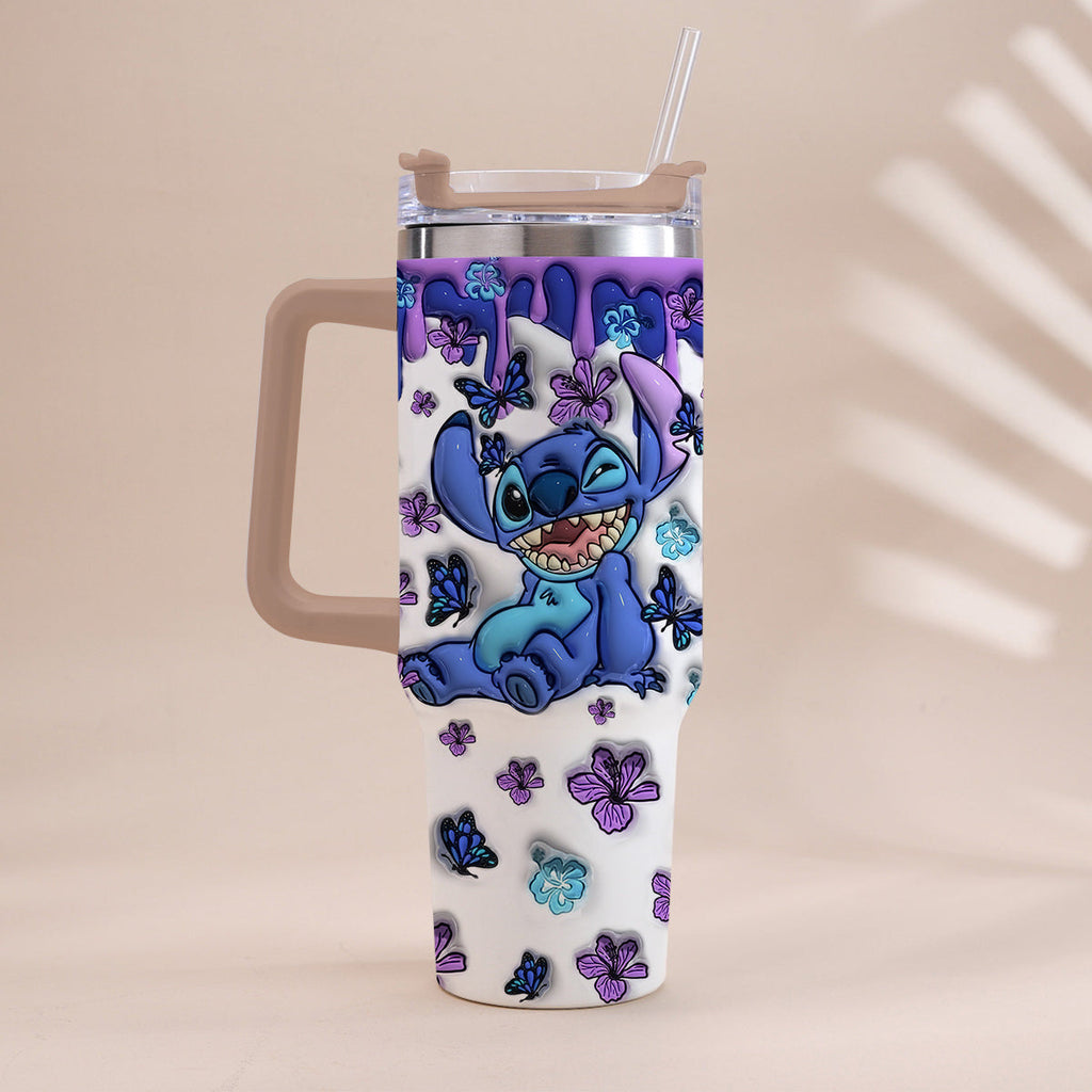 Personalized Ohana Tumbler with Handle Custom Name Gift Idea Tumbler With Handle GradoCreations