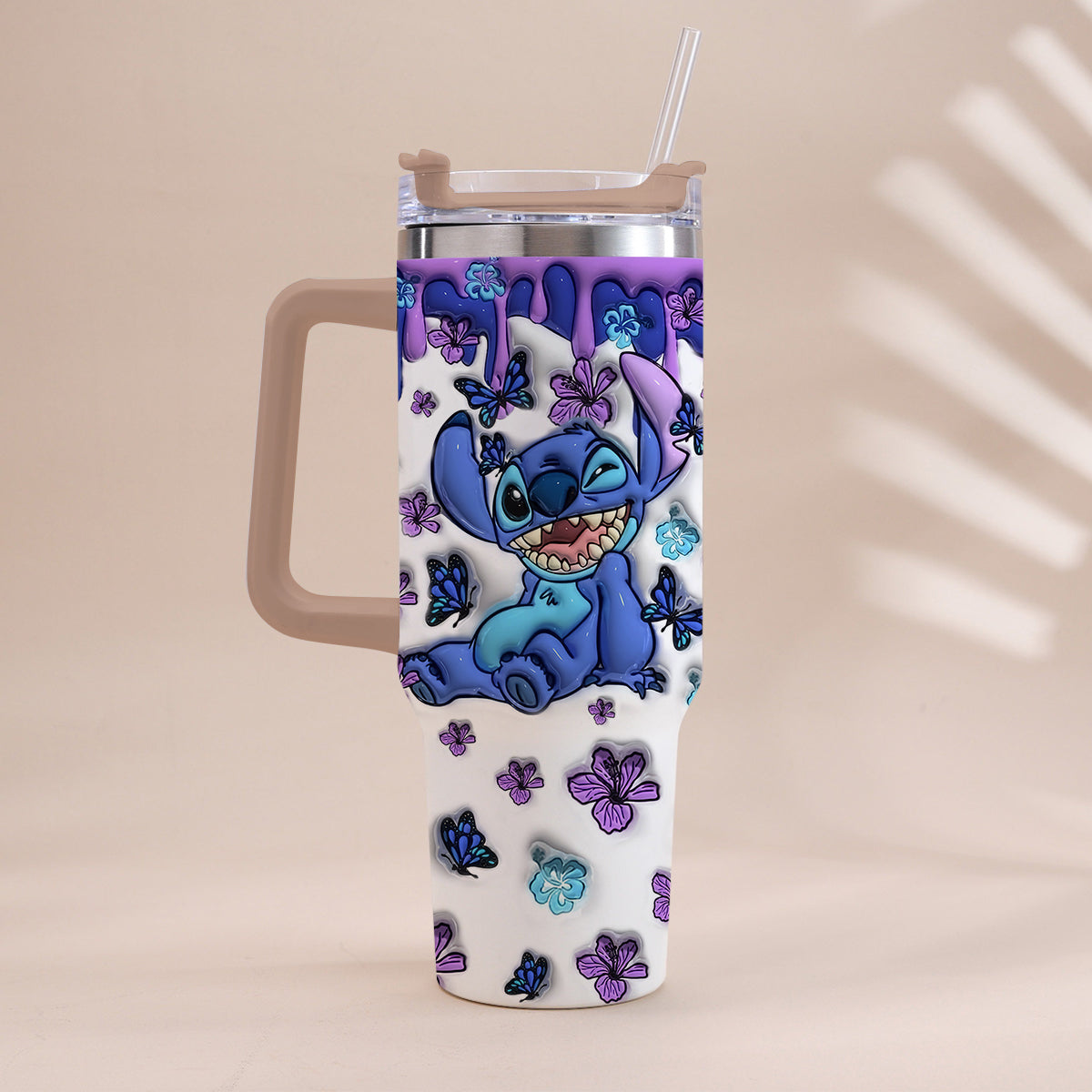 Personalized Ohana Tumbler with Handle Custom Name Gift Idea Tumbler With Handle GradoCreations